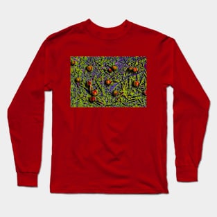 Ripe Peaches on Grass Long Sleeve T-Shirt